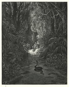 Illustration de Gustave Doré pour Le Paradis Perdu de Milton, Livre IX, vers 434, 435 - Gustave Dore